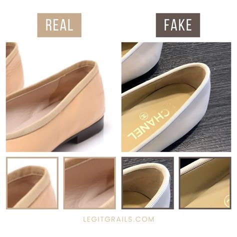 chanel ballet flats real vs fake|Chanel Ballet Flats Real VS Fake .